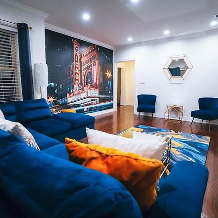 The Blue Golden Luxury Modern 3- Bedroom Apartment In Chicago Extérieur photo